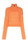 Nanushka Eria Coral Cropped Knit Sweater I TownHouse Work/Shop